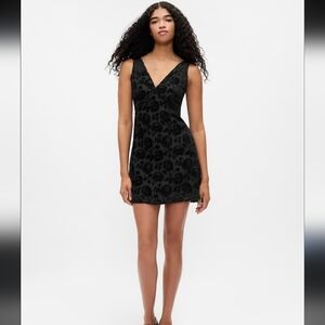 GAP Black Floral Mini Dress